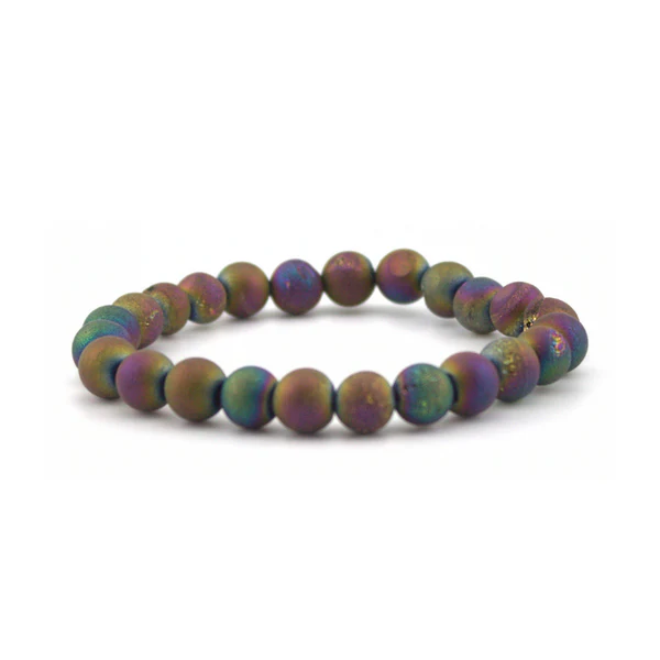 PeacockDruzyAgateBracelet